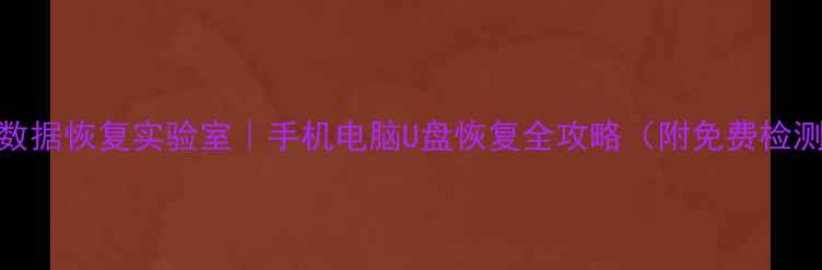 图片 📱💾北京CHS数据恢复实验室｜手机电脑U盘恢复全攻略（附免费检测通道）💻🔧2