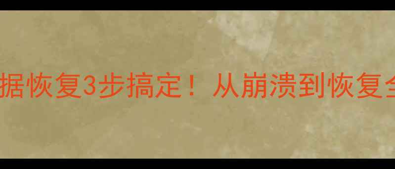 图片 📱💾商家数据恢复3步搞定！从崩溃到恢复全流程🔧💻1