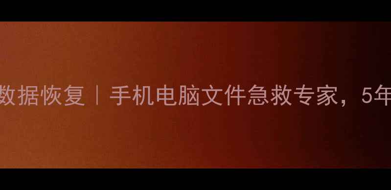 宁波海曙老张数据恢复手机电脑文件急救专家5年0失误恢复率