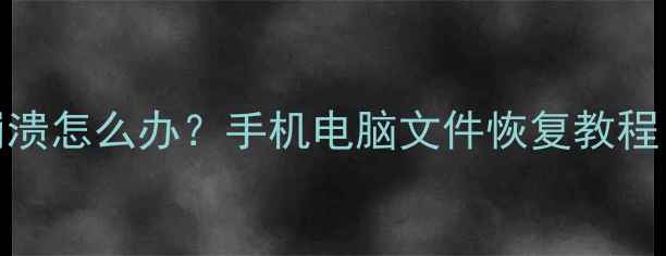 图片 📱💾数据恢复系统崩溃怎么办？手机电脑文件恢复教程｜系统崩溃必看指南