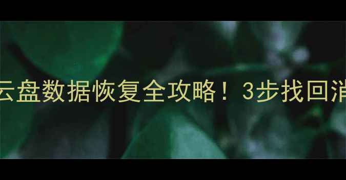 图片 📱💾误删清理后必看手机电脑云盘数据恢复全攻略！3步找回消失的文件（附免费工具清单）