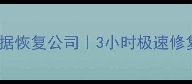 合肥专业相机卡数据恢复公司3小时极速修复支持所有品牌