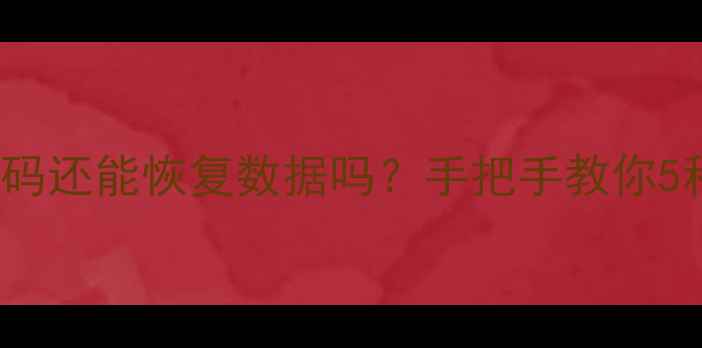 Veracrypt忘记密码还能恢复数据吗手把手教你5种破解方法防丢指南