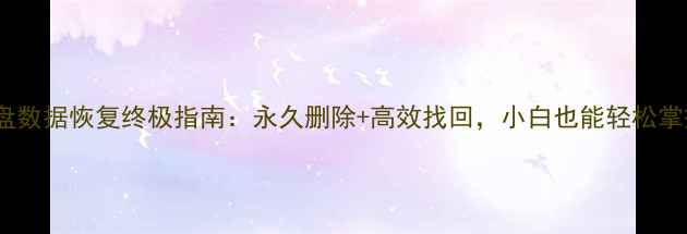 图片 🔥U盘数据恢复终极指南：永久删除+高效找回，小白也能轻松掌握💾