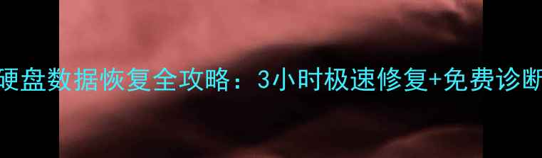 上海虹桥路硬盘数据恢复全攻略3小时极速修复免费诊断上门服务