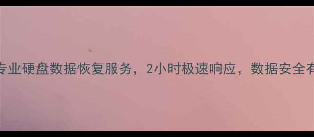 姜堰专业硬盘数据恢复服务2小时极速响应数据安全有保障