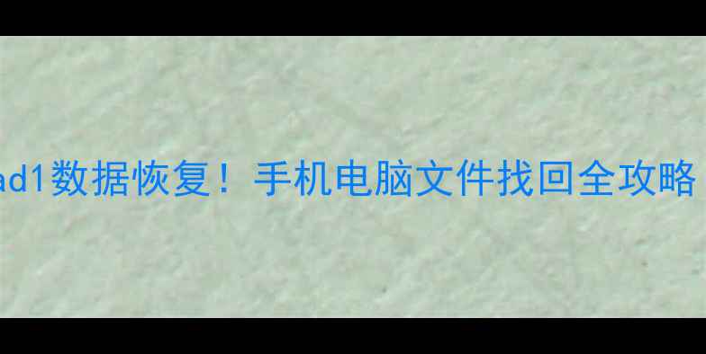 图片 🔥手把手教你read1数据恢复！手机电脑文件找回全攻略（附免费工具）2