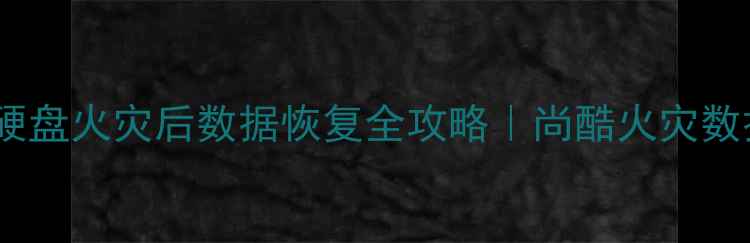 图片 🔥手机电脑硬盘火灾后数据恢复全攻略｜尚酷火灾数据抢救指南1