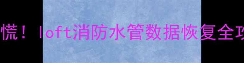 图片 🔥消防系统数据丢失别慌！loft消防水管数据恢复全攻略（附实用工具）🔥1