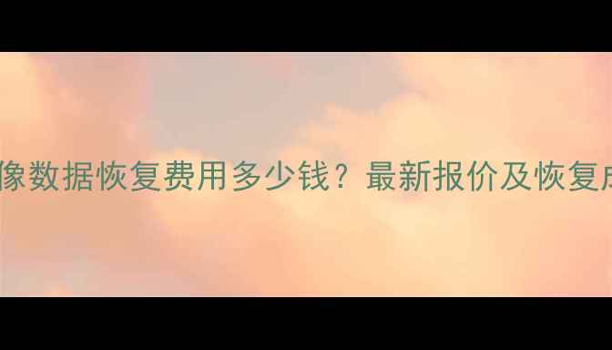 监控录像数据恢复费用多少钱最新报价及恢复成功率