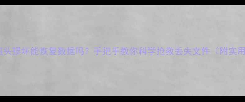 图片 🔥磁盘磁头损坏能恢复数据吗？手把手教你科学抢救丢失文件（附实用指南）1