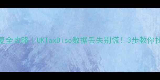 图片 🔥英国税盘数据恢复全攻略｜UKTaxDisc数据丢失别慌！3步教你找回关键税务信息🔥