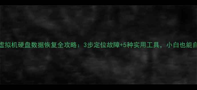 图片 🔧PVE虚拟机硬盘数据恢复全攻略：3步定位故障+5种实用工具，小白也能自救！2