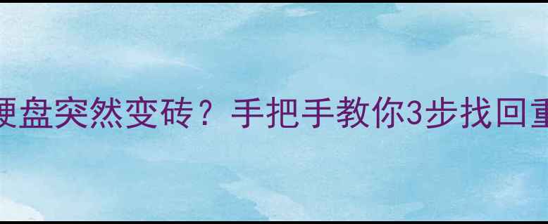 图片 🔧Surface硬盘突然变砖？手把手教你3步找回重要文件💾2
