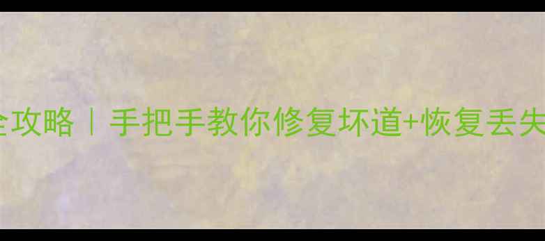 希捷硬盘数据恢复全攻略手把手教你修复坏道恢复丢失文件附避坑指南