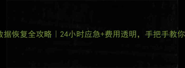 图片 🔧深圳硬盘数据恢复全攻略｜24小时应急+费用透明，手把手教你找靠谱机构2